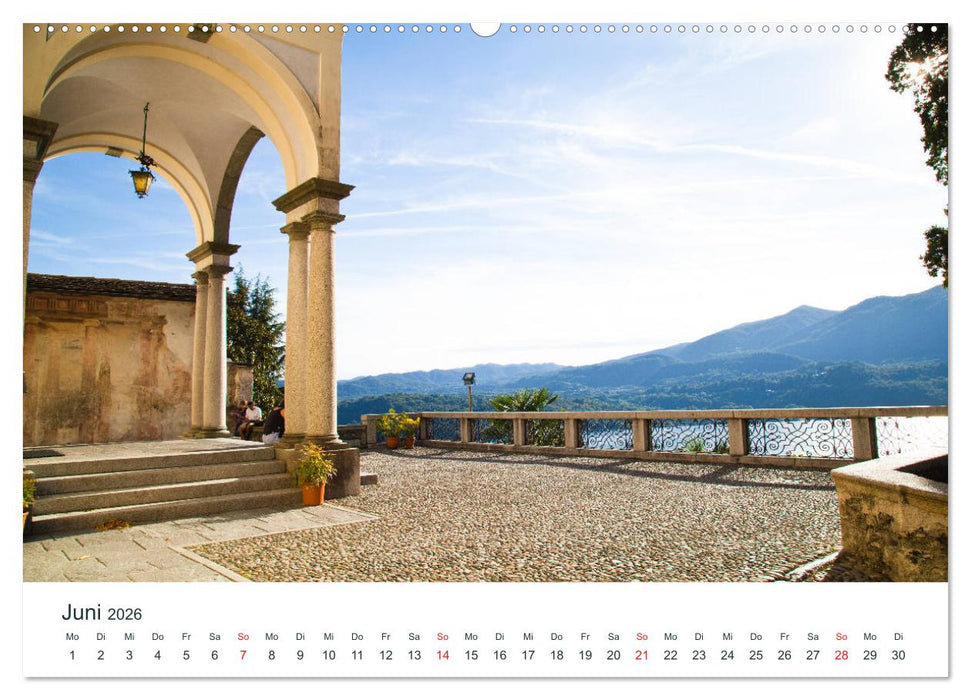Mediterraneo - Lago di Como, Lago Maggiore, Lago d'Orta (CALVENDO Premium Wandkalender 2026)