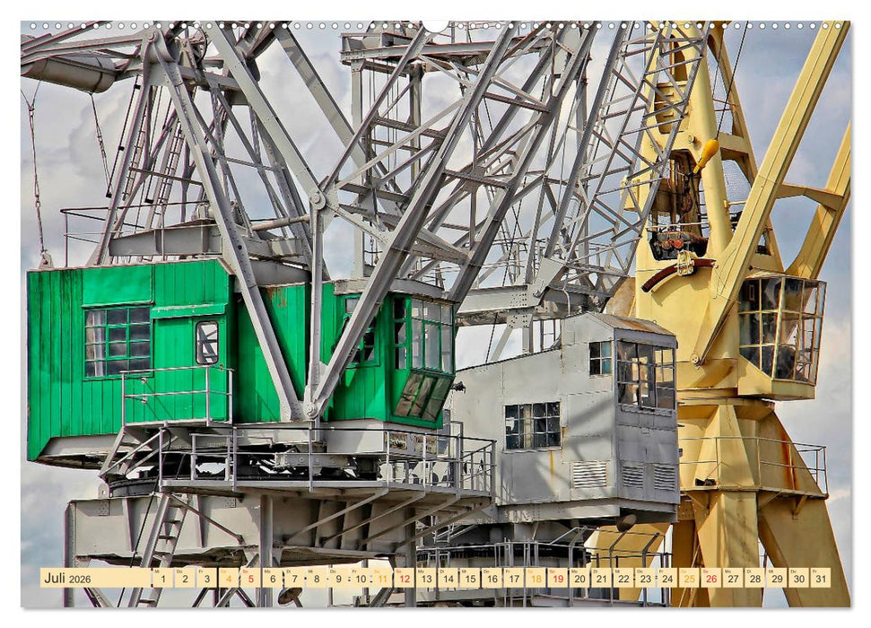 Krane - bärenstarke Arbeitstiere (CALVENDO Premium Wandkalender 2026)