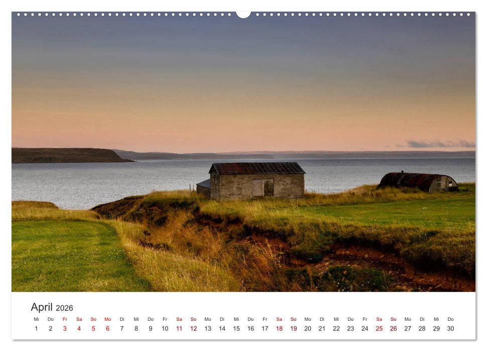 Landschaftsträume in den Westfjorden (CALVENDO Premium Wandkalender 2026)