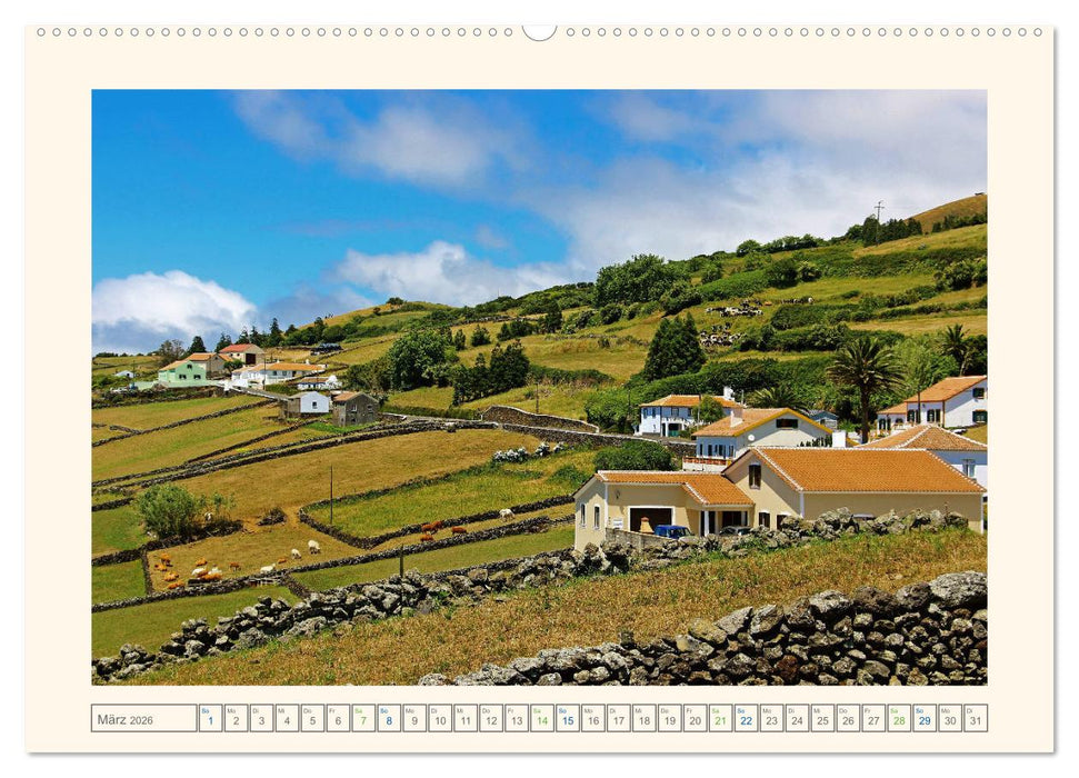 Archipel der Azoren im Nordatlantik (CALVENDO Premium Wandkalender 2026)