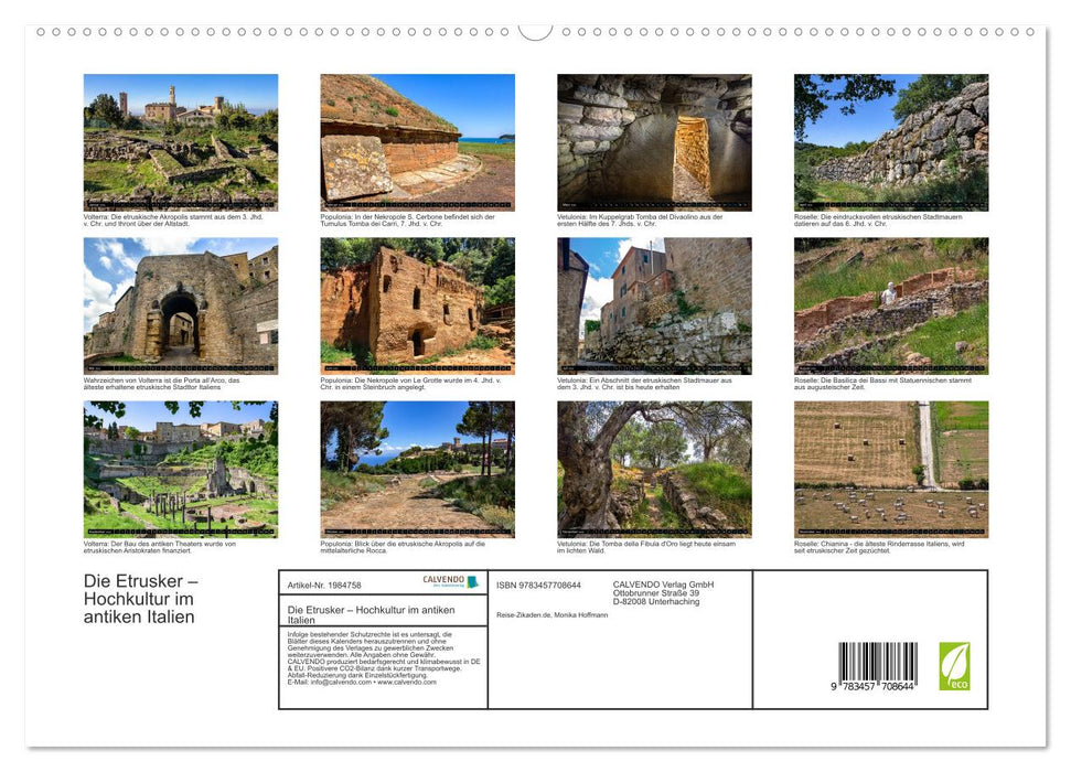 Die Etrusker – Hochkultur im antiken Italien (CALVENDO Premium Wandkalender 2026)