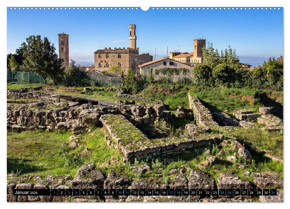 Die Etrusker – Hochkultur im antiken Italien (CALVENDO Premium Wandkalender 2026)