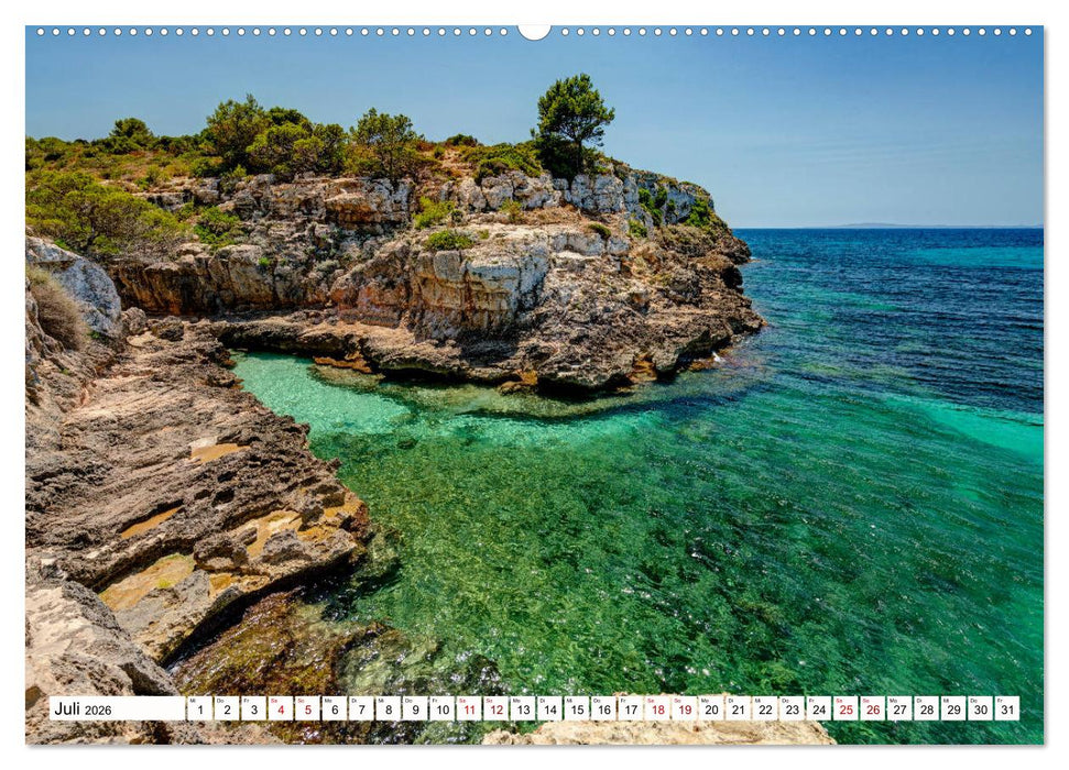 Mallorca - Schöne Impressionen der Insel (CALVENDO Premium Wandkalender 2026)