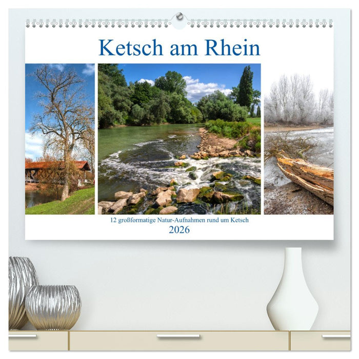 Ketsch am Rhein (CALVENDO Premium Wandkalender 2026)