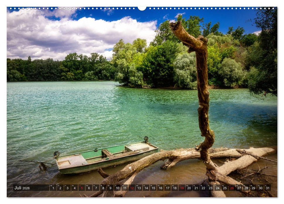 Ketsch am Rhein (CALVENDO Premium Wandkalender 2026)