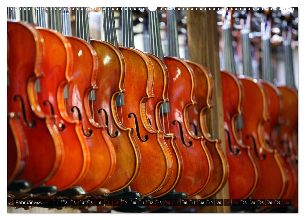Geige - Magie der Klänge (CALVENDO Premium Wandkalender 2026)
