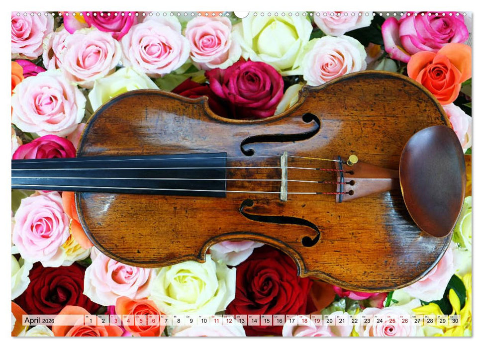 Geige - Magie der Klänge (CALVENDO Premium Wandkalender 2026)
