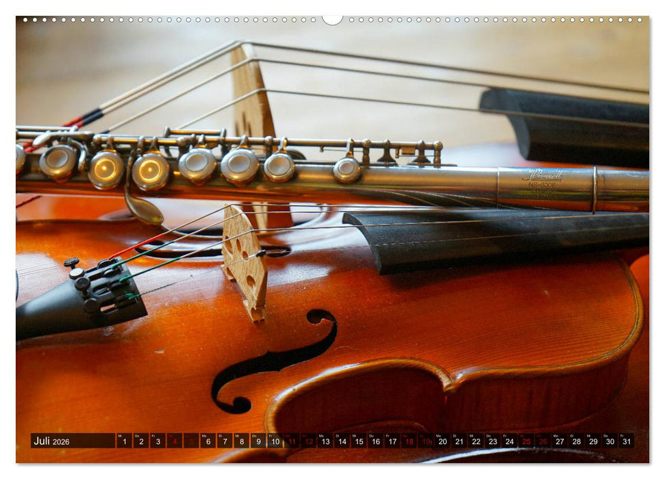 Geige - Magie der Klänge (CALVENDO Premium Wandkalender 2026)