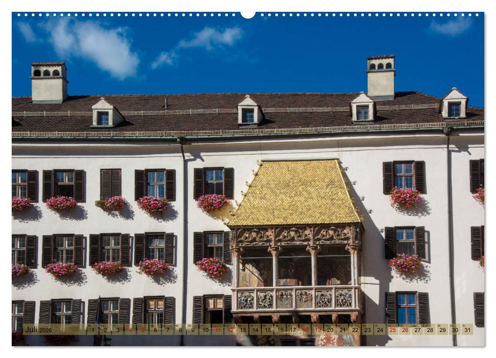 Innsbruck - Die Stadt im Herzen der Alpen (CALVENDO Premium Wandkalender 2026)