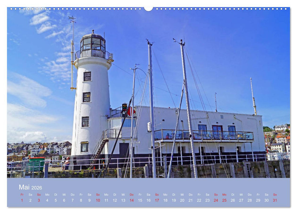 Englische Leuchttürme - Leuchtfeuer entlang Englands Küste (CALVENDO Wandkalender 2026)