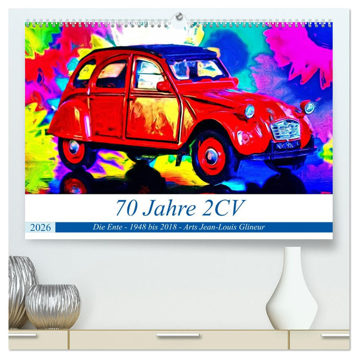 70 Jahre 2CV (CALVENDO Premium Wandkalender 2026)