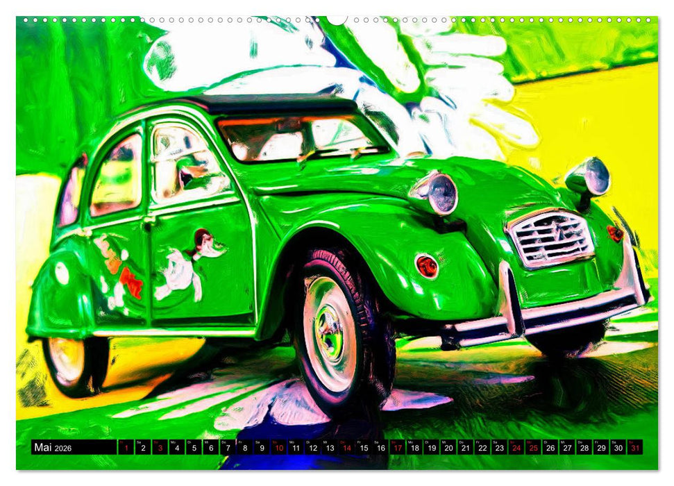 70 Jahre 2CV (CALVENDO Premium Wandkalender 2026)