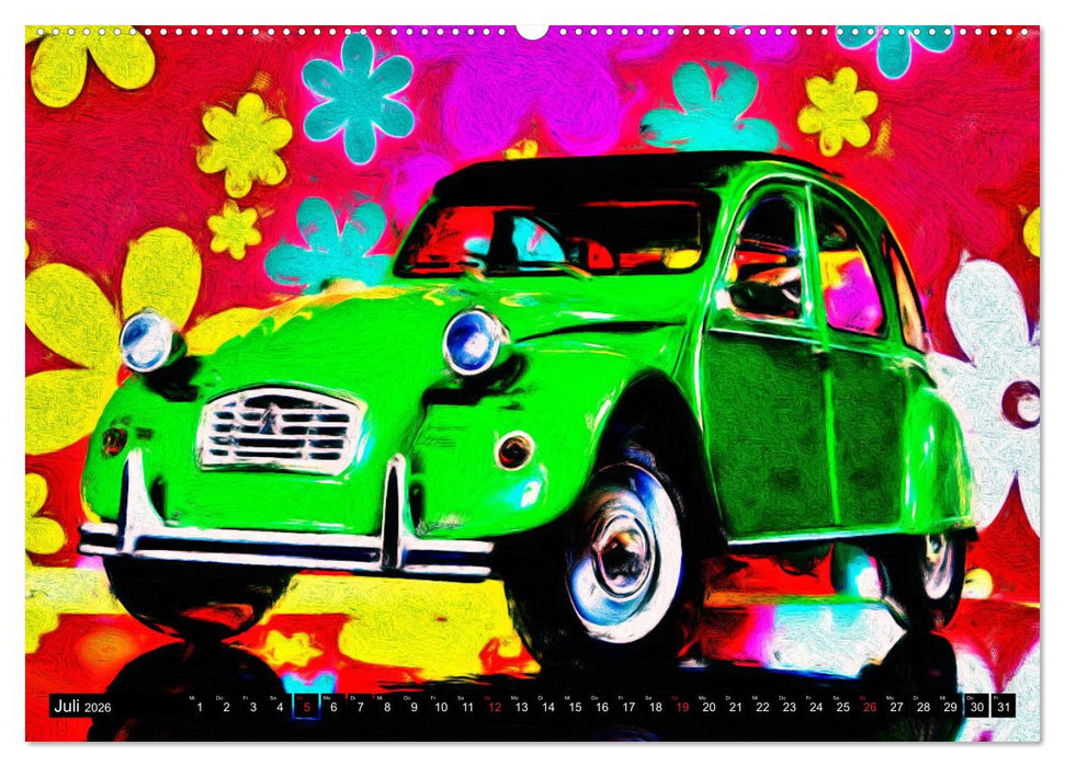 70 Jahre 2CV (CALVENDO Premium Wandkalender 2026)