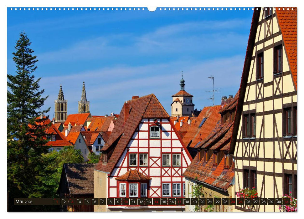 Rothenburg o. d. Tauber - Perle des Taubertales (CALVENDO Premium Wandkalender 2026)
