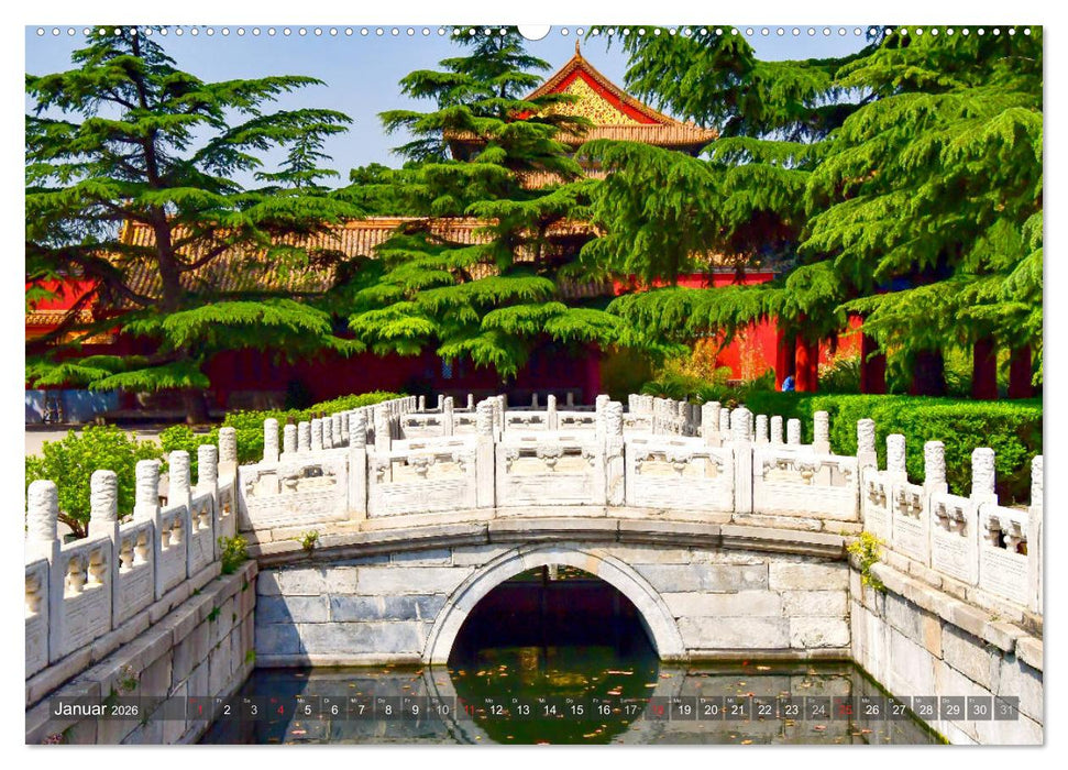 Pekings kaiserliche Paläste und Gärten (CALVENDO Premium Wandkalender 2026)