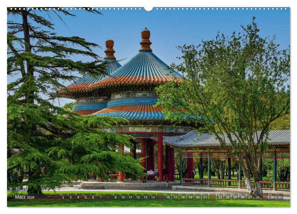 Pekings kaiserliche Paläste und Gärten (CALVENDO Premium Wandkalender 2026)