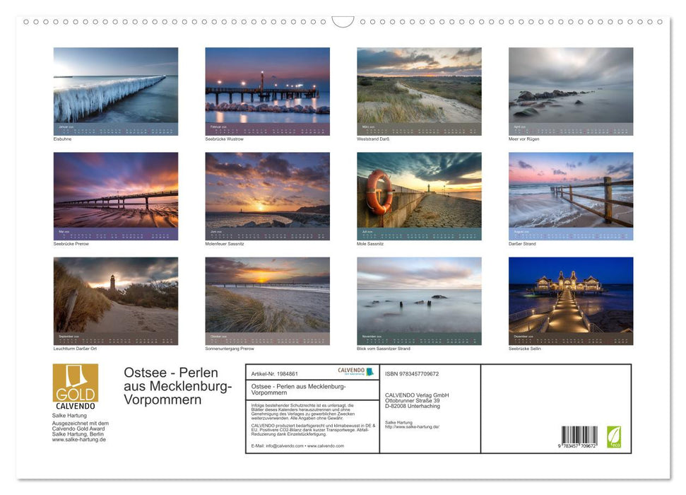 Ostsee - Perlen aus Mecklenburg-Vorpommern (CALVENDO Wandkalender 2026)
