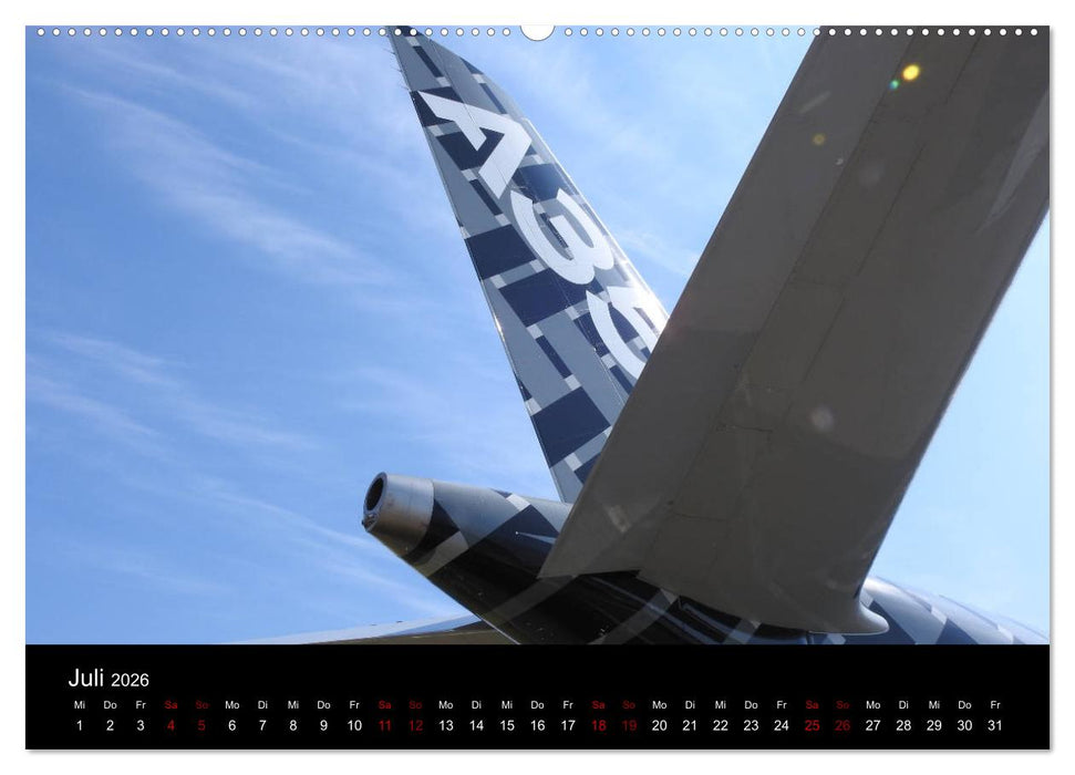 Airbus A350 Hautnah (CALVENDO Premium Wandkalender 2026)