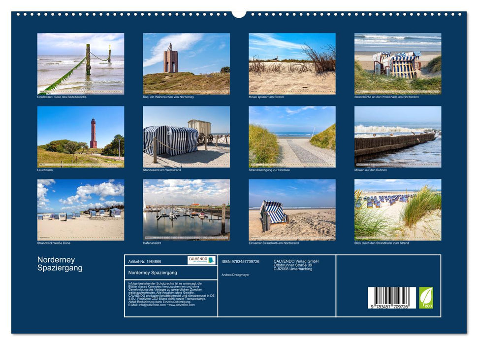 Norderney Spaziergang (CALVENDO Premium Wandkalender 2026)
