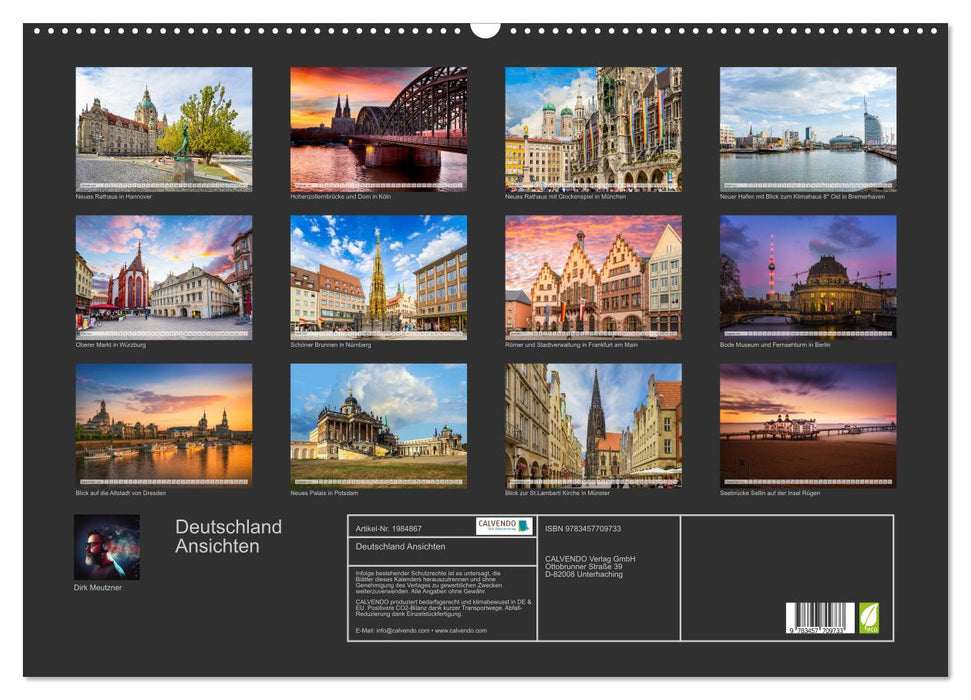 Deutschland Ansichten (CALVENDO Wandkalender 2026)
