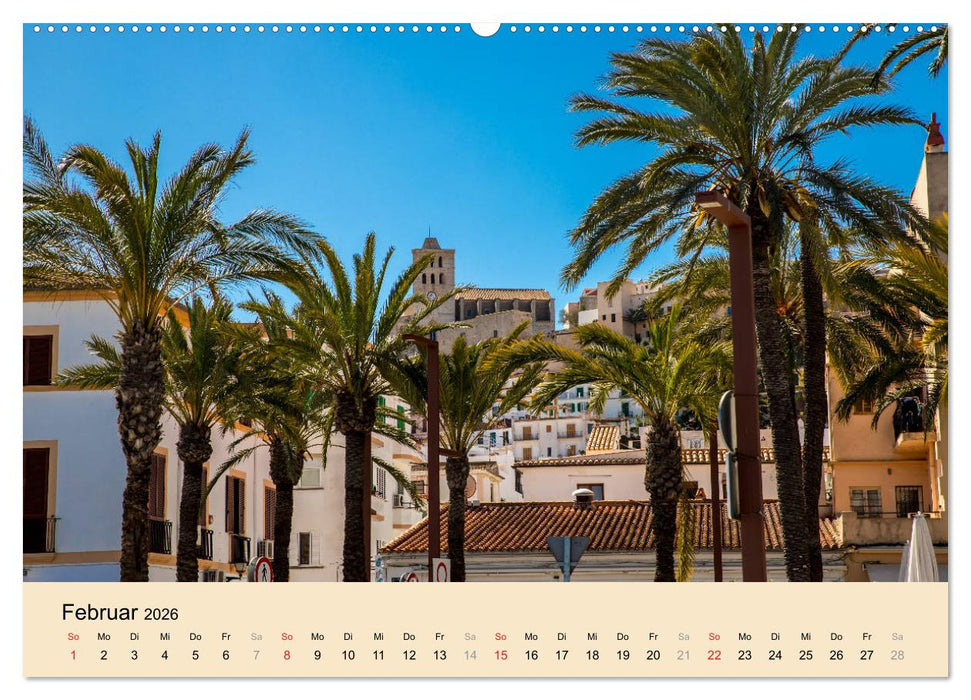 Ibiza Dalt Vila, Sa Penya und La Marina (CALVENDO Premium Wandkalender 2026)