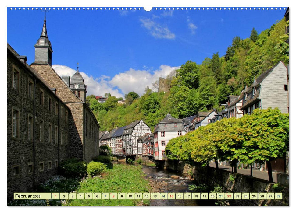 Die schönsten Orte der Eifel - Monschau (CALVENDO Premium Wandkalender 2026)