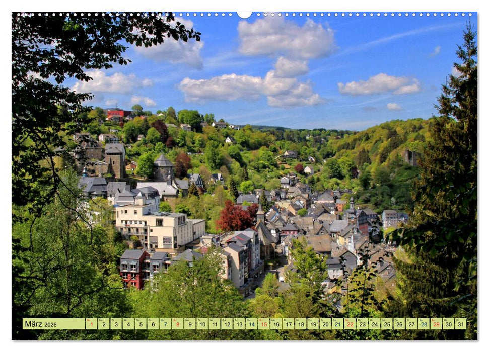 Die schönsten Orte der Eifel - Monschau (CALVENDO Premium Wandkalender 2026)
