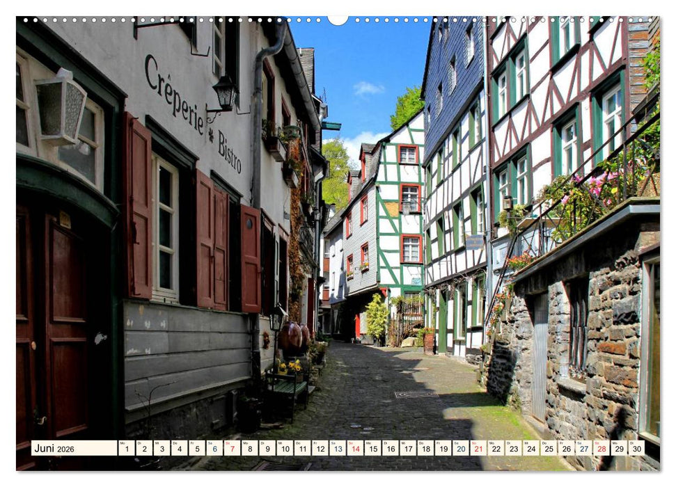 Die schönsten Orte der Eifel - Monschau (CALVENDO Premium Wandkalender 2026)
