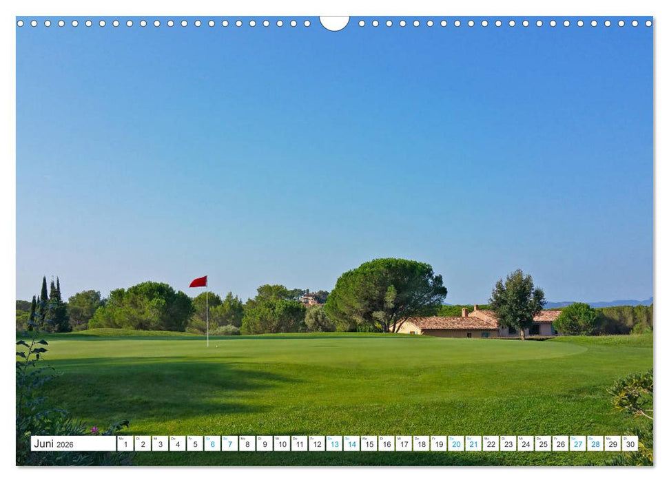 Mediterrane Golfplätze - Spanien, Portugal, Mallorca (CALVENDO Wandkalender 2026)
