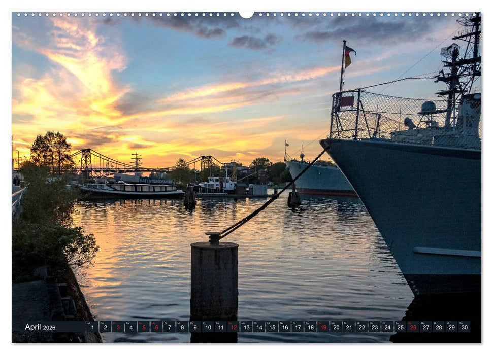 Wilhelmshaven, maritime Bilderreise (CALVENDO Premium Wandkalender 2026)