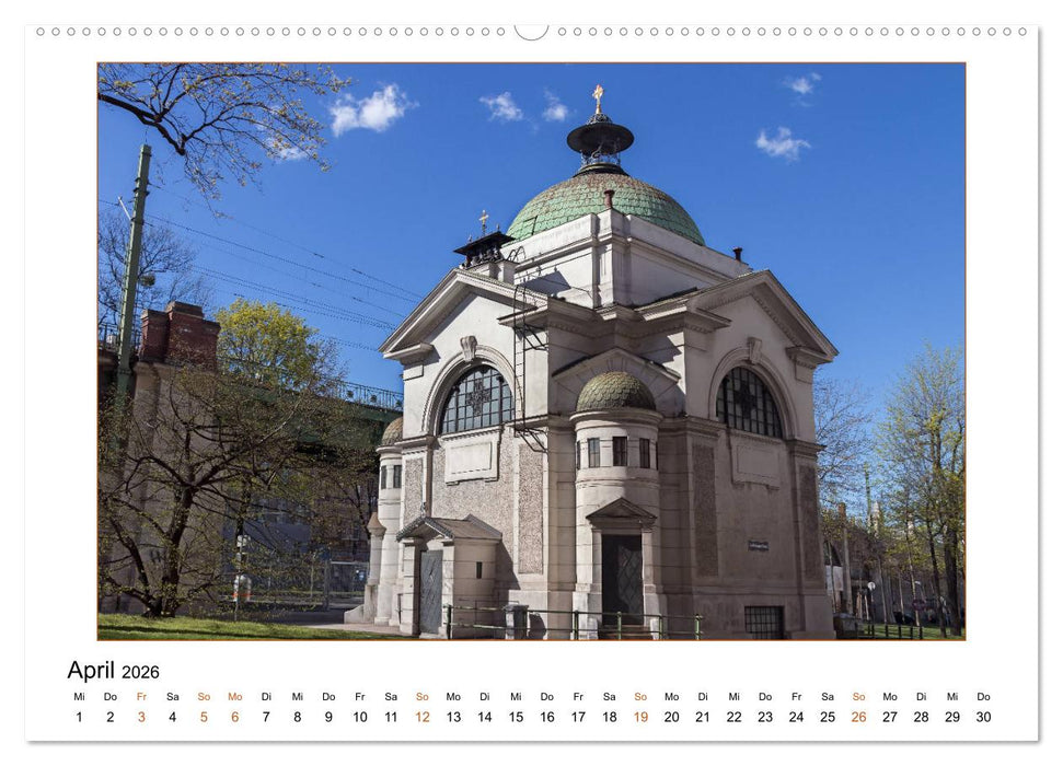 Otto Wagners Wien (CALVENDO Premium Wandkalender 2026)