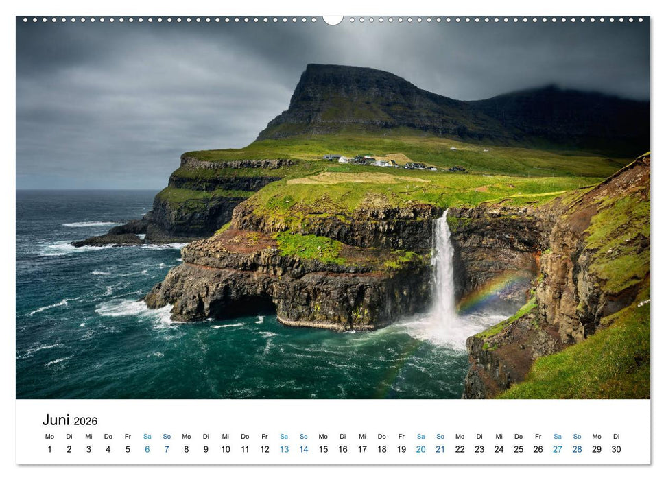 Färöer - Archipel im Nordmeer (CALVENDO Premium Wandkalender 2026)