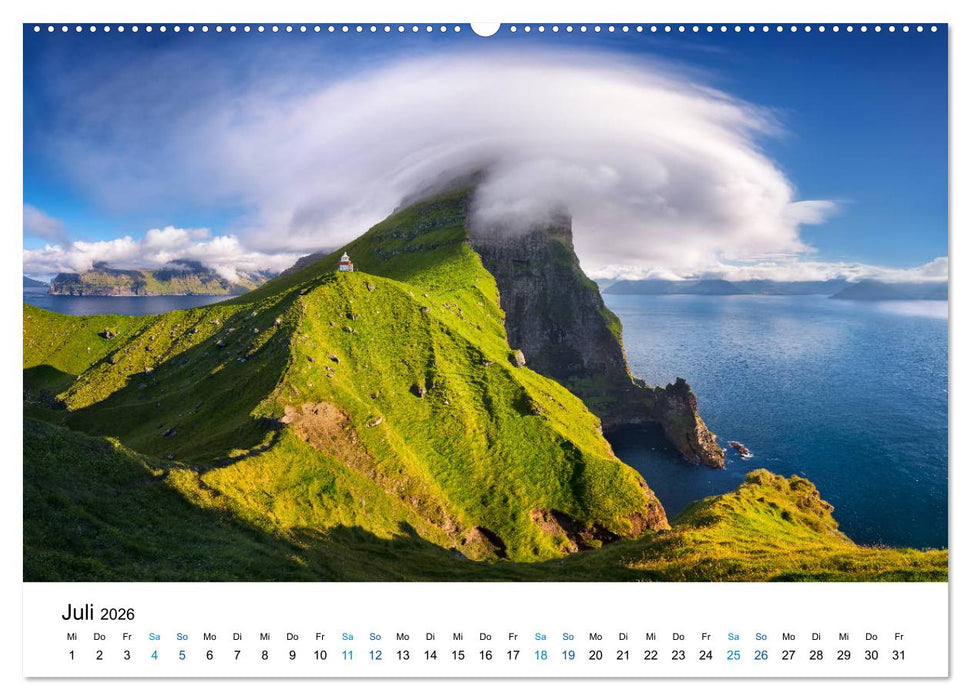 Färöer - Archipel im Nordmeer (CALVENDO Premium Wandkalender 2026)