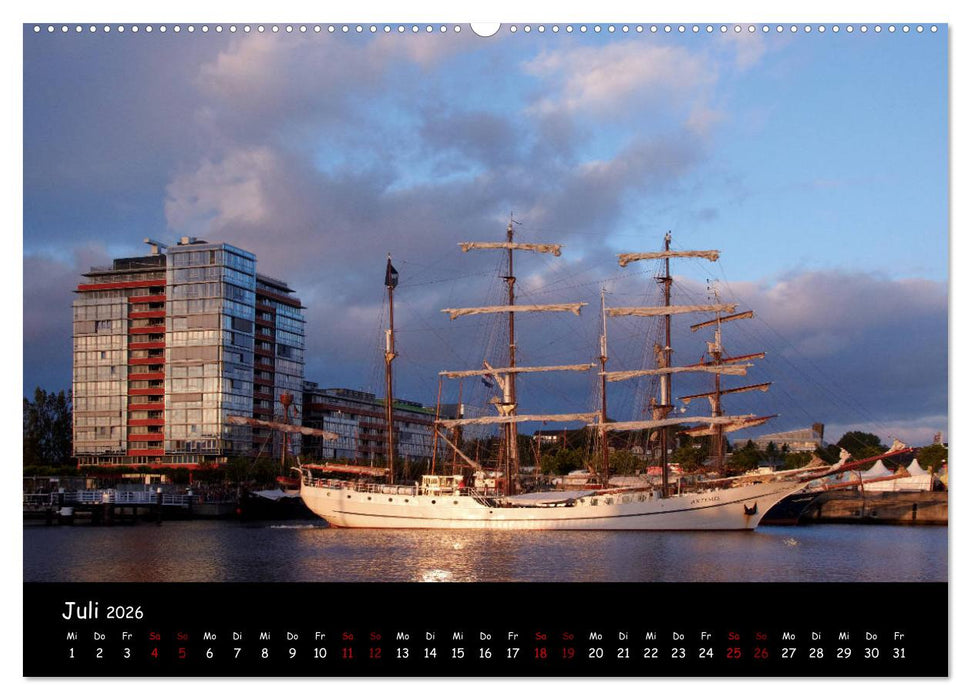 Kiel - Stadt an der Förde (CALVENDO Premium Wandkalender 2026)