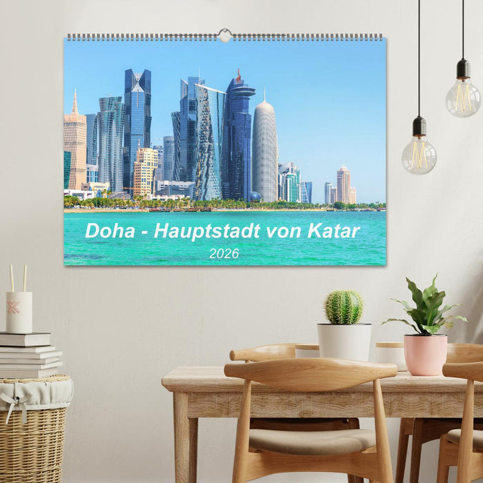 Doha - Hauptstadt von Katar (CALVENDO Wandkalender 2026)