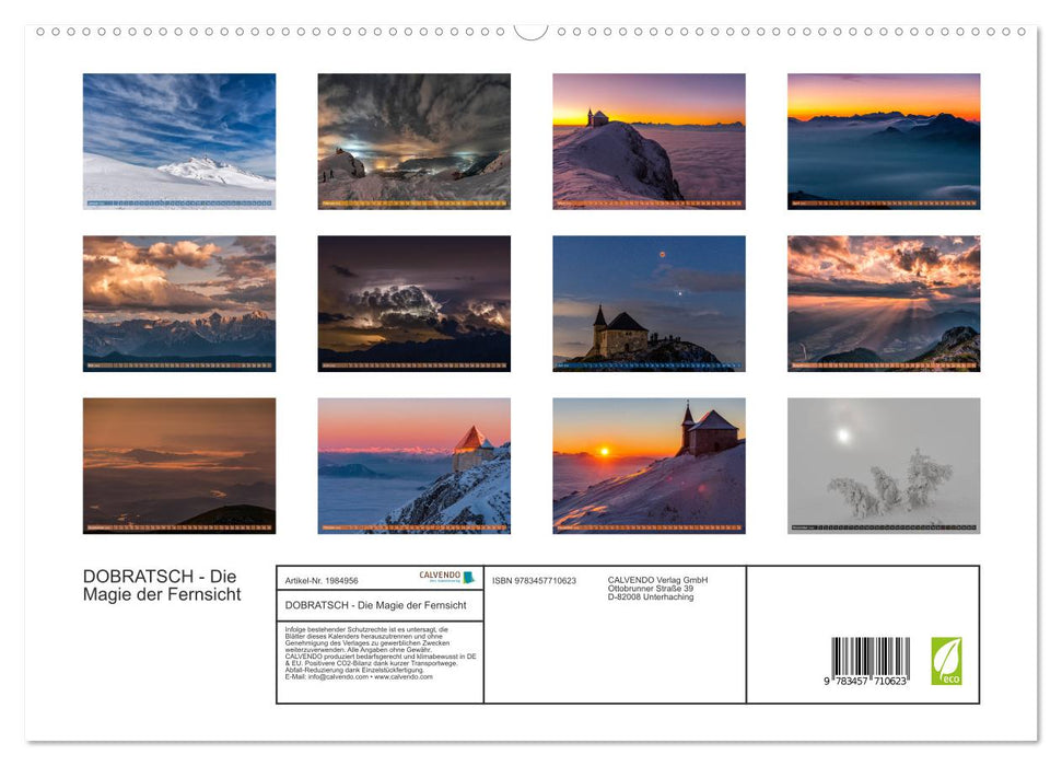 DOBRATSCH - Die Magie der Fernsicht (CALVENDO Premium Wandkalender 2026)