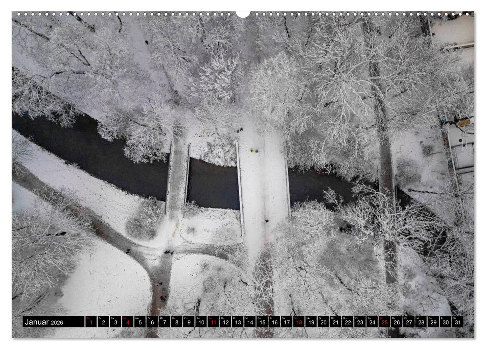 Mein München aus der Luft (CALVENDO Premium Wandkalender 2026)