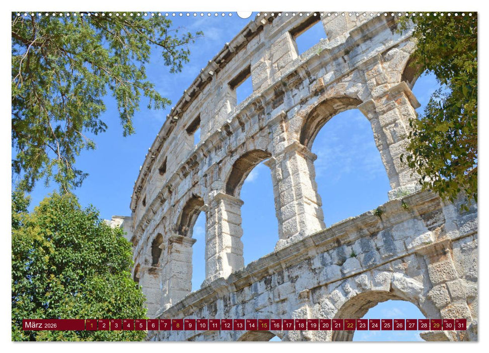 Istrien - Die Perle an der Adria (CALVENDO Premium Wandkalender 2026)