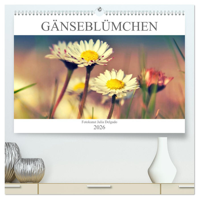 Gänseblümchen Poesie (CALVENDO Premium Wandkalender 2026)