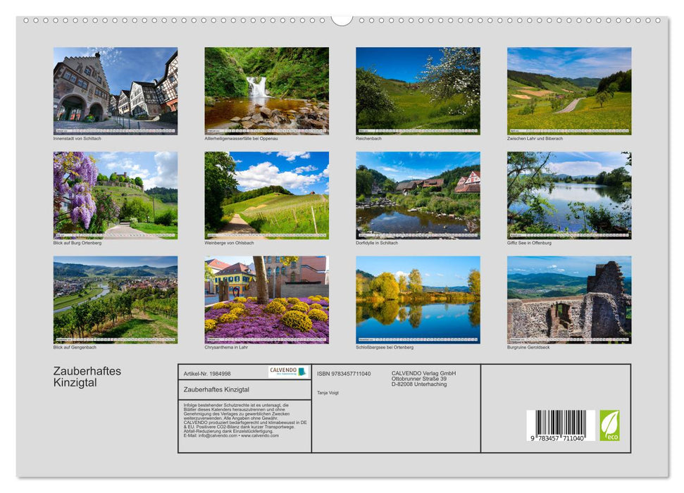 Zauberhaftes Kinzigtal (CALVENDO Premium Wandkalender 2026)