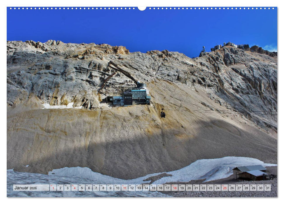 Zugspitze - Der höchste Berg Deutschlands (CALVENDO Premium Wandkalender 2026)
