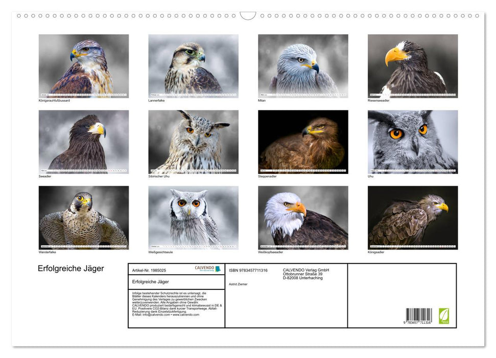 Erfolgreiche Jäger (CALVENDO Wandkalender 2026)