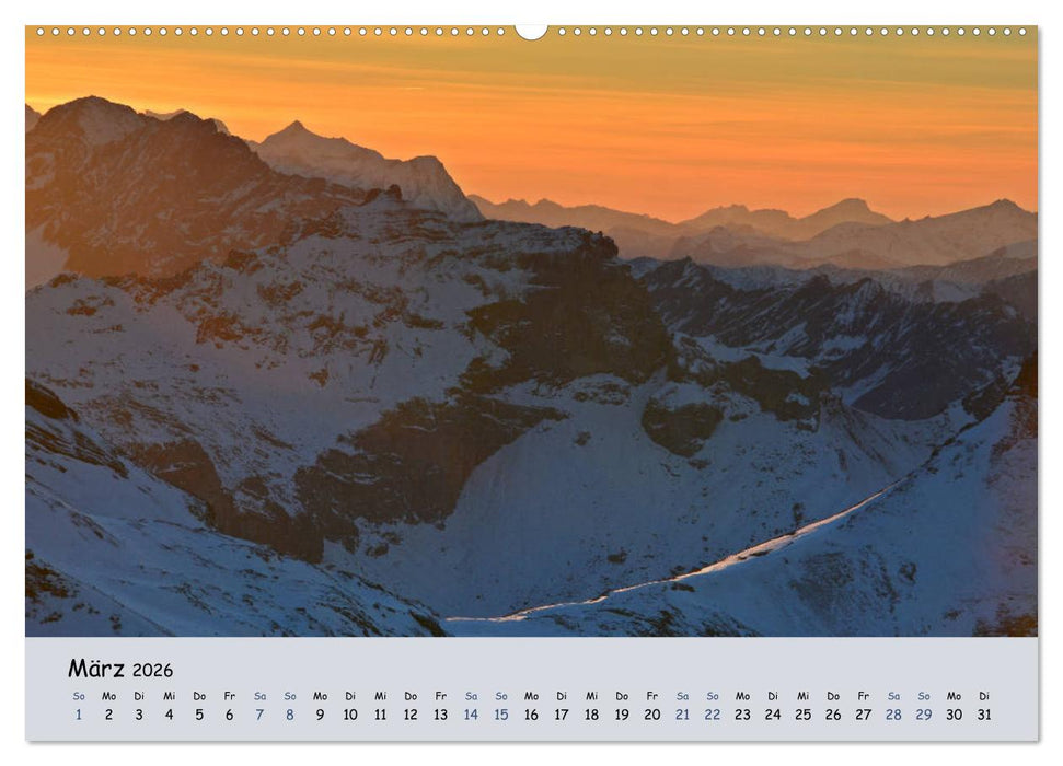 Gipfel Blicke (CALVENDO Premium Wandkalender 2026)