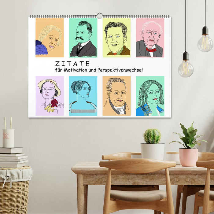 Zitate für Motivation und Perspektivenwechsel (CALVENDO Wandkalender 2026)