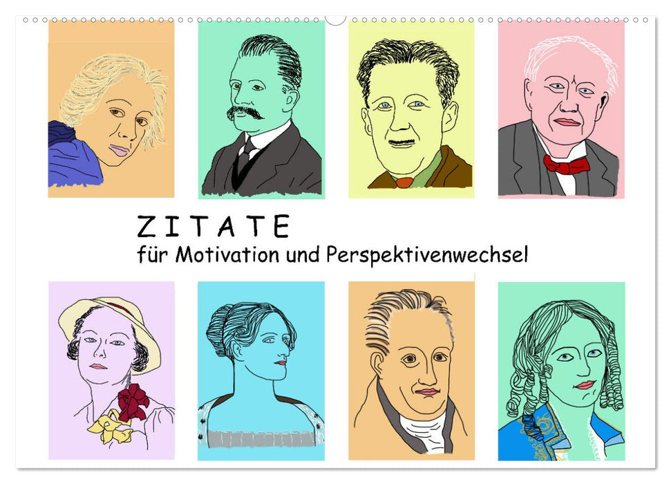 Zitate für Motivation und Perspektivenwechsel (CALVENDO Wandkalender 2026)