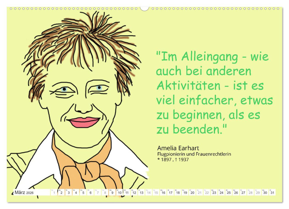 Zitate für Motivation und Perspektivenwechsel (CALVENDO Wandkalender 2026)