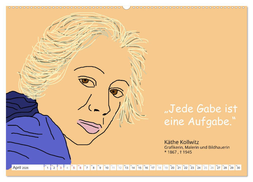 Zitate für Motivation und Perspektivenwechsel (CALVENDO Wandkalender 2026)