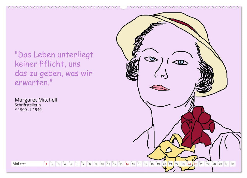 Zitate für Motivation und Perspektivenwechsel (CALVENDO Wandkalender 2026)