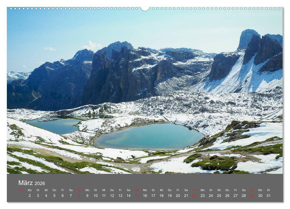 Bergseen der Alpen (CALVENDO Premium Wandkalender 2026)