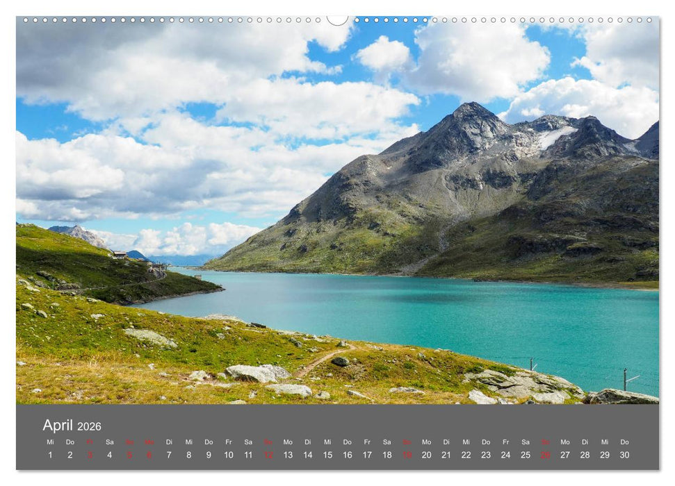 Bergseen der Alpen (CALVENDO Premium Wandkalender 2026)